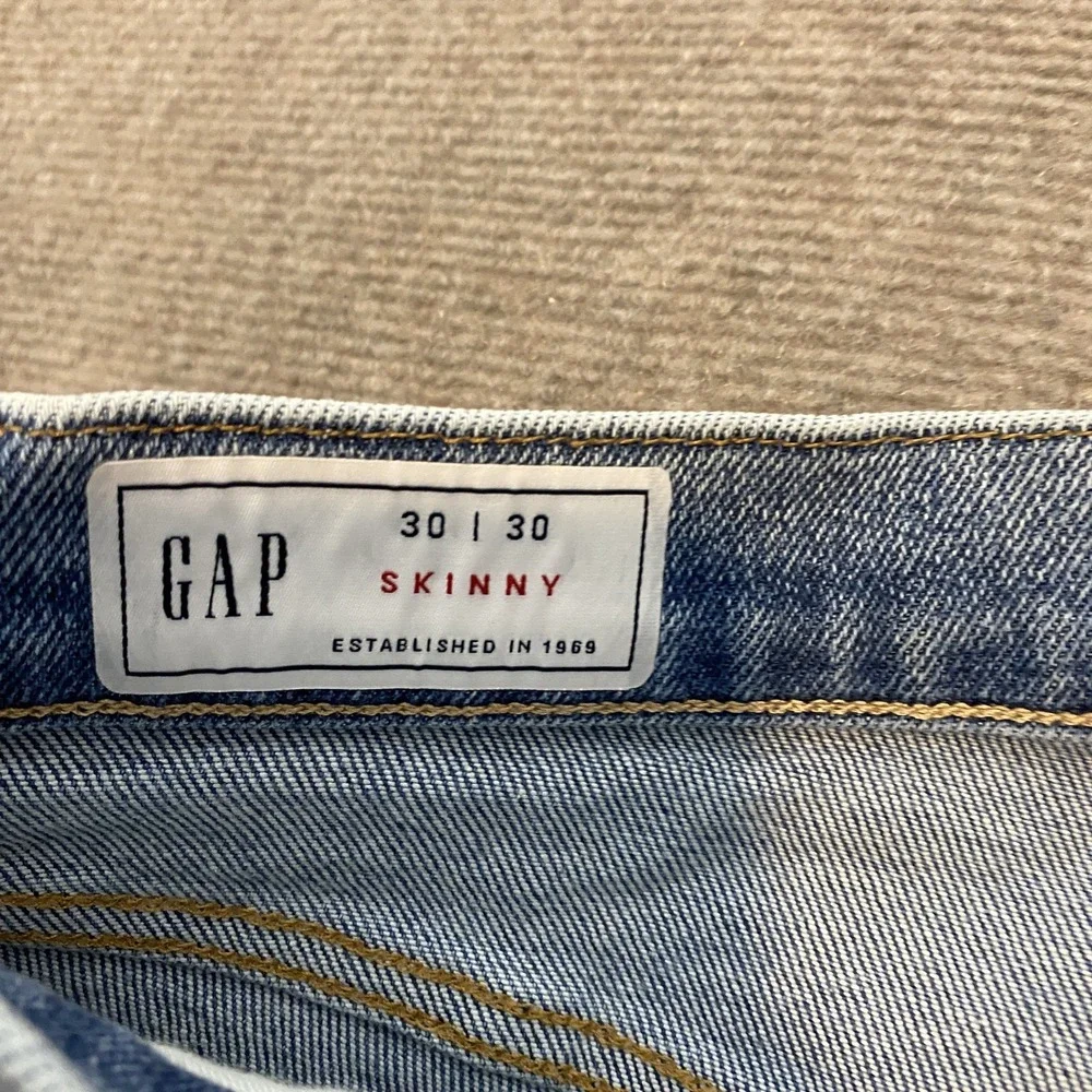 Gap Jeans Mens 30x30 Blue Skinny GapFlex Max Stretch Denim Medium Wash Pants